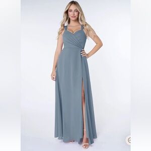 Elegant Blue Evening Gown